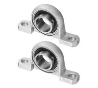 sourcing map 2pcs KP006 Pillow Block Bearings 8mm Bore Bearing Units Zinc Alloy, P6(ABEC3)