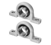 sourcing map 2pcs KP007 Pillow Block Bearings 8mm Bore Bearing Units Zinc Alloy, P6(ABEC3)