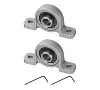 sourcing map 2pcs KP08 Pillow Block Bearing 8mm Bore Bearing Units Zinc Alloy Flange Mounted Bearing Housing, P6(ABEC3)