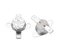 sourcing map 2pcs KSD301 Thermostat 60°C/140°F 16A Normally Closed N.C Adjust Snap Disc Temperature Switch for Microwaves,Oven,Coffee Maker,Ceramic Material