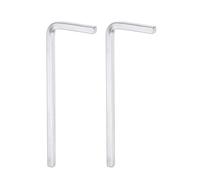 sourcing map 2pcs L-Shaped Square Head Wrench 3mm Chrome-Vanadium Steel 4 Points Bolt Wrench for Basic Home Repair DIY Project and General Applications, Silver