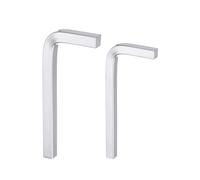 sourcing map 2pcs L-Shaped Square Head Wrench 8mm 10mm CR-V L-Key 4 Points Metric Bolt Wrenches Repairing Tool for Basic Home Repair DIY Project and General Applications