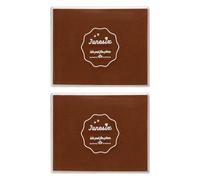 sourcing map 2Pcs Large Coffee Ink Pad, 3.9x4.7 Inch Washable Stamp Pad for Hand Footprint, Rubber Stamps, Scrapbooking, Art Crafts Making