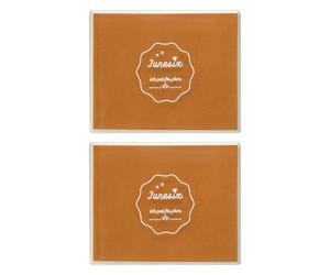 sourcing map 2Pcs Large Gold Ink Pad, 3.9x4.7 Inch Washable Stamp Pad for Hand Footprint, Rubber Stamps, Scrapbooking, Art Crafts Making