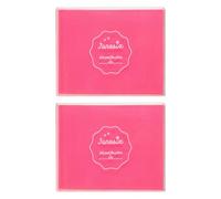 sourcing map 2Pcs Large Radiant Pink Ink Pad, 3.9x4.7 Inch Washable Stamp Pad for Hand Footprint, Rubber Stamps, Scrapbooking, Art Crafts Making