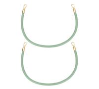 sourcing map 2Pcs Leather Handbag Handles, 50cm/19.7" PU Leather Shoulder Bag Straps Leather Purse Straps for Women's Handbag Tote Bag Handles Replacement (Green, Gold)