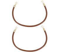 sourcing map 2Pcs Leather Handbag Handles, 50cm/19.7" PU Leather Shoulder Bag Straps Leather Purse Straps for Women's Handbag Tote Bag Handles Replacement (Dark Brown, Gold)