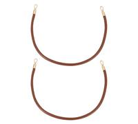 sourcing map 2Pcs Leather Handbag Handles, 60cm/23.6" PU Leather Shoulder Bag Straps Leather Purse Straps for Women's Handbag Tote Bag Handles Replacement (Dark Brown, Gold)