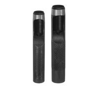 sourcing map 2Pcs Leather Hole Punch Set 12mm/14mm Carbon Steel Hollow Round Hole Punch Set Leather Hole Punch Cutter for Belts, Watch Band, Paper, Plastic, Leather Crafting