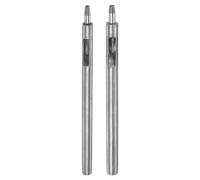 Sourcing Map 2Pcs Leather Hole Punch Set 2mm/2.5mm Alloy Steel Hollow Round Cutter for Belts, Watch Band, Paper, Plastic, Leather Crafting
