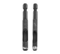 sourcing map 2Pcs Leather Hollow Punch Hex Shank for Drills, 1/4",3/16"Dia Hole Punch for Thick Fabrics Leathercraft Working Pvc Card Plastic Punching