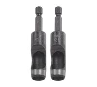 sourcing map 2pcs Leather Hollow Punch Hex Shank for Drills, 12mm Dia Hole Punch for Thick Fabrics Leathercraft Working