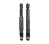sourcing map 2pcs Leather Hollow Punch Hex Shank for Drills, 5mm Dia Hole Punch for Thick Fabrics Leathercraft Working