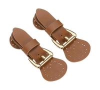 sourcing map 2pcs Leather Magnetic Snap Buckle Lock, Sew on Toggle Closure Buckle, Snap Buttons Tab Fasteners Buttons Replacement for Pouches Jacket DIY Craft Sewing, Light Brown