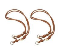 sourcing map 2Pcs Leather Purse Strap, 34.65 Inch PU Leather Adjustable Bag Strap Replacement with Spring Buckle for Women Handbag Shoulder Bags, Light Brown