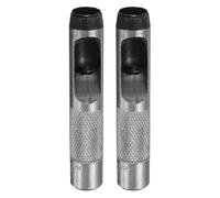 sourcing map 2pcs Leather Round Hole Punch, 14mm Hollow Hole Puncher Cutter Carbon Steel Circle Hole Punching Cutting Tool for Belt/DIY Leather Craft