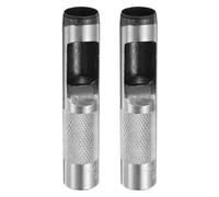 sourcing map 2pcs Leather Round Hole Punch, 17mm Hollow Hole Puncher Cutter Carbon Steel Circle Hole Punching Cutting Tool for Belt/DIY Leather Craft