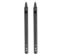 sourcing map 2pcs Leather Round Hole Punch, 2mm Hollow Hole Puncher Carbon Steel Circle Hole Punching Cutting Tool for Belt/Leather Craft DIY