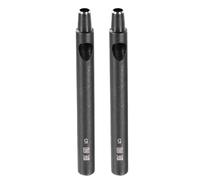 sourcing map 2pcs Leather Round Hole Punch, 5mm Hollow Hole Puncher Carbon Steel Circle Hole Punching Cutting Tool for Belt/Leather Craft DIY