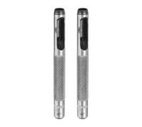 sourcing map 2pcs Leather Round Hole Punch, 6mm Hollow Hole Puncher Cutter Carbon Steel Circle Hole Punching Cutting Tool for Belt/DIY Leather Craft