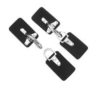 sourcing map 2Pcs Leather Snap Buckle Lock, 11.8cm Long Sew on Toggle Closure Buckle Alloy Leather Clasp Fasteners Replacement Snap Toggle for Cloak DIY Craft Sewing, Black/Silver
