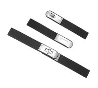 sourcing map 2Pcs Leather Snap Buckle Lock, 21cm Long Sew on Toggle Closure Buckle Alloy Leather Clasp Fasteners Replacement Snap Toggle for Cloak DIY Craft Sewing, Black/Silver