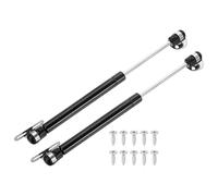 sourcing map 2Pcs Lid Support Hinges, 10 Inch 200N Gas Struts Heavy Duty Gas Spring Soft Close Lid Stay Hinges Lift Support with l Mounts for Tool Box Cabinet, Black