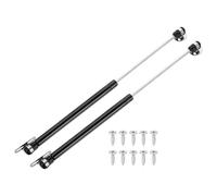sourcing map 2Pcs Lid Support Hinges, 14 Inch 200N Gas Struts Heavy Duty Gas Spring Soft Close Lid Stay Hinges Lift Support with l Mounts for Tool Box Cabinet, Black