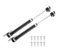 sourcing map 2Pcs Lid Support Hinges, 50N Gas Struts Soft Close Folding Lid Stay Hinges Automatic Slow Lowering Pneumatic Lid Buffer with Fixing Plate for Cabinet Closet Wardrobe