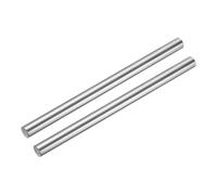 sourcing map 2pcs Linear Motion Rod Shaft Guide 10mm x 100mm (0.394" x 3.94") Case Hardened Steel Chrome Plated, Metric Linear Rail Rod for 3D Printer, CNC Machine