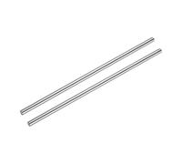 sourcing map 2pcs Linear Motion Rod Shaft Guide 12mm x 450mm (0.472" x 17.72") Case Hardened Steel Chrome Plated, Metric Linear Rail Rod for 3D Printer, CNC Machine