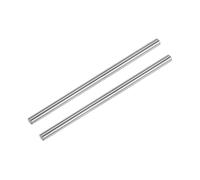 sourcing map 2pcs Linear Motion Rods 10mm x 200mm (0.39 x 7.87 Inches) Case Hardened Chrome Plated Linear Rail Shaft Round Guide for 3D Printer, DIY, CNC Metric h8