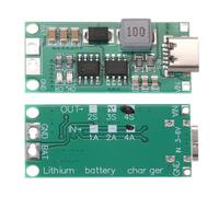 sourcing map 2pcs Lithium Battery Boost Charging Module Multi-Cell 2S 3S 4S Type-C to 8.4V 12.6V 16.8V Adjustable Step-Up Charger Board for Li-Po Polymer Power Bank(4S 4A)
