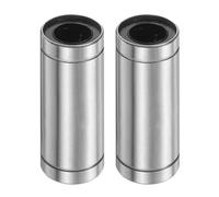 sourcing map 2Pcs LM12LUU Linear Ball Bearings, 12mm Bore Dia, 21mm OD, 57mm Length Double Side Rubber Seal Linear Motion Bearing for 3D Printer CNC Machine Applications, ABEC3