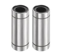 sourcing map 2Pcs LM13LUU Linear Ball Bearings, 13mm Bore Dia, 23mm OD, 61mm Length Double Side Rubber Seal Linear Motion Bearing for 3D Printer CNC Machine Applications, ABEC3