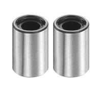 sourcing map 2Pcs LM4UU Linear Ball Bearings, 4mm Bore Dia, 8mm OD, 12mm Length Double Side Rubber Seal Linear Motion Bearing for 3D Printer CNC Machine Applications, ABEC3