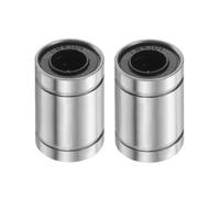 sourcing map 2Pcs LM6UU Linear Ball Bearings, 6mm Bore Dia, 12mm OD, 19mm Length Double Side Rubber Seal Linear Motion Bearing for 3D Printer CNC Machine Applications, ABEC3