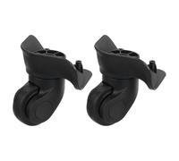 sourcing map 2Pcs Luggage Wheel Replacement, Suitcase Trolley Wheels DIY Repair, Spinner Wheels Luggage Accessories, Swivel Silent Wheel, Black