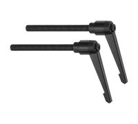 sourcing map 2Pcs M10 x 100mm Adjustable Knobs Handle Male Thread Push Button Ratchet Quick Release Locking Rotating Bolt for Lathe Machinery, Black