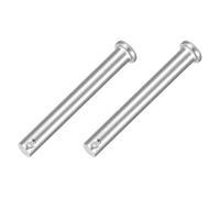 sourcing map 2Pcs M10 x 80mmSingle Hole Clevis Pins, 304 Stainless Steel Flat Head Clevis Pins Hitch Pin for Trailer Latch, Mechanics Repair, Furniture Installation, Industrial Equipment