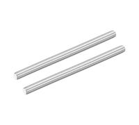 sourcing map 2Pcs M12-1.75x180mm Fully Threaded Rods, Threaded Rods Bar Studs, 304 Stainless Steel Long Thread Screws Hardware for U-Bolts, Anchors, Clamps, Hangers, Silver