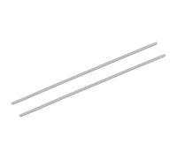 sourcing map 2Pcs M3-0.5x200mm Fully Threaded Rods, Threaded Rods Bar Studs, 304 Stainless Steel Long Thread Screws Hardware for U-Bolts, Anchors, Clamps, Hangers, Silver