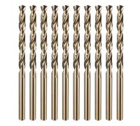 sourcing map 2pcs M35 Cobalt Twist Drill Bit 4.5mm(11/64") Dia High-Speed Steel Metric Drill Bit with Titanium Coating For Drilling Hard Metals, Stainless Steel, Alloy Steel, Cast Iron