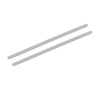 sourcing map 2Pcs M4-0.7x130mm Fully Threaded Rods, Threaded Rods Bar Studs, 304 Stainless Steel Long Thread Screws Hardware for U-Bolts, Anchors, Clamps, Hangers, Silver