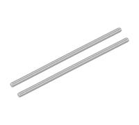sourcing map 2Pcs M5-0.8x130mm Fully Threaded Rods, Threaded Rods Bar Studs, 304 Stainless Steel Long Thread Screws Hardware for U-Bolts, Anchors, Clamps, Hangers, Silver