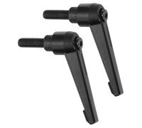 sourcing map 2Pcs M8 x 20mm Adjustable Knobs Handle Male Thread Push Button Ratchet Quick Release Locking Rotating Bolt for Lathe Machinery, Black