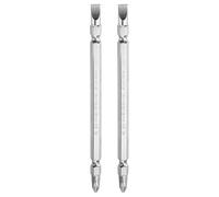 sourcing map 2pcs Magnetic Double Ended Screwdriver Bit 6mm PH2/SL6 5"/125mm 1/4" Hex Shank CR-V Steel Phillips Cross Slotted Flat Screw Driver Bit for Power Screwdriver Impact Drill Tool