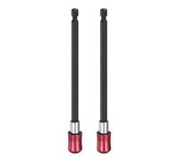 sourcing map 2pcs Magnetic Extension Chuck Adapter 6" 1/4 Inch Hex Shank Quick Release Bar Socket Screwdriver Bit Holder for Screwdriver Bits Nuts Drills Socket Driver Adapter