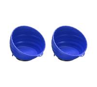 sourcing map 2pcs Magnetic Nut Cup Set 6" Cup Diameter Magnetic Parts Tray Holder ABS Plastic Parts Organizer Kit for Holding Socket Screw Nuts Bolts Pin Washers Metal Parts, Blue