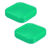 sourcing map 2pcs Magnetic Pin Cushion Square Plastic Magnetic Sewing Pin Holder Storage Case Needle Cushion Tool for Sewing Projects, Green